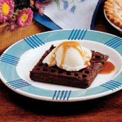 Chocolate Dessert Waffles recipe