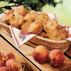 Almond Peach Muffins recipe