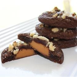 Caramel Filled Chocolate Cookies recipe