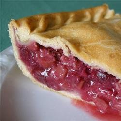 Fresh Rhubarb Pie recipe