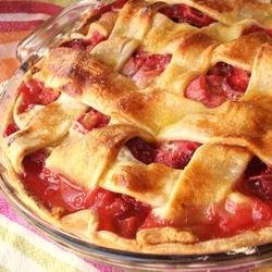 Rhubarb and Strawberry Pie recipe