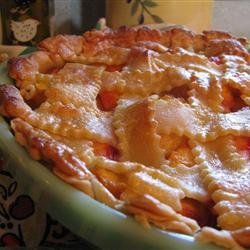 Peach Pie the Old Fashioned Two Crust Way recipe
