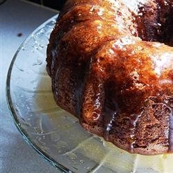 Apple Harvest Pound Cake with Caramel Glaze recipe
