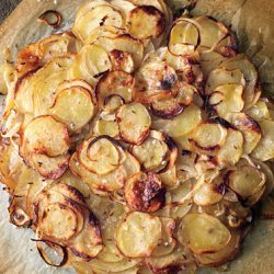 Duck Fat-Potato Galette with Caraway and Sweet Onions recipe