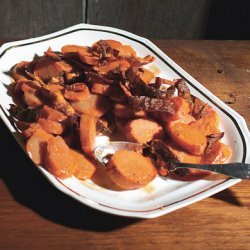 Yams with Crispy Skins and Brown-Butter Vinaigrette recipe