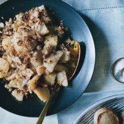 Golden Potatoes with Caper Brown-Butter Crumbs recipe