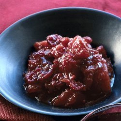 Cranberry, Pear, and Ginger Chutney recipe