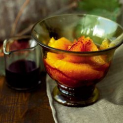 Fresh Oranges with Spiced Red Wine Syrup recipe