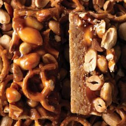 Butterscotch Blondie Bars with Peanut-Pretzel Caramel recipe