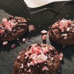Double Chocolate-Peppermint Crunch Cookies recipe