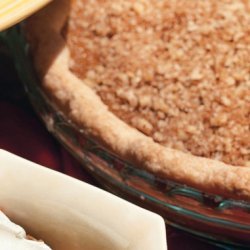 Pumpkin Pie with Brown Sugar-Walnut Topping recipe