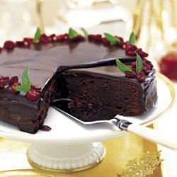 Chocolate-Cranberry Torte recipe