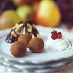 Meringue Petits Fours with Anise Cream and Pomegranate recipe