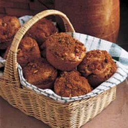Nutty Rhubarb Muffins recipe