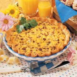 Beef and Cheddar Quiche recipe