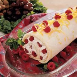 Raspberry Cake Roll recipe