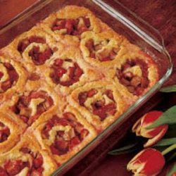 Rhubarb Pinwheels recipe