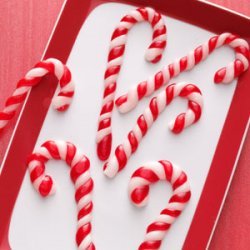 Pulled Taffy Candy Canes recipe