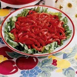 Sweet Red Pepper Salad recipe