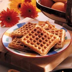 Bacon and Cheese Waffles recipe