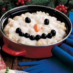 Cauliflower Snowman recipe