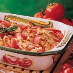 Tomato Crouton Casserole recipe