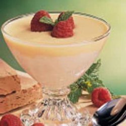 Marshmallow Cream with Custard Sauce recipe