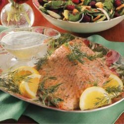 Salmon with Dill Sauce recipe