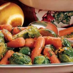 Citrus Carrots and Sprouts recipe