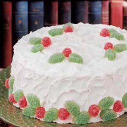 Holiday White Cake recipe