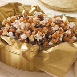 Nutty Caramel Popcorn recipe