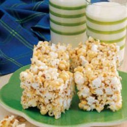 Peanut Butter Popcorn Bars recipe