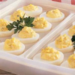 Picnic Stuffed Eggs recipe