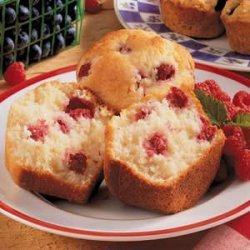 Lemon Raspberry Jumbo Muffins recipe