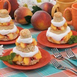 Peach Shortcake Towers recipe