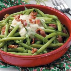 Beans with Celery Bacon Sauce recipe