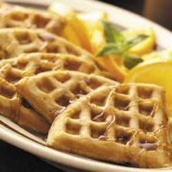 Orange Pecan  Waffles recipe