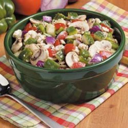 Feta Veggie Salad recipe