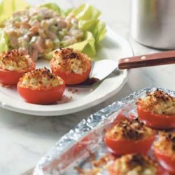 Broiled Tomatoes with Artichokes recipe