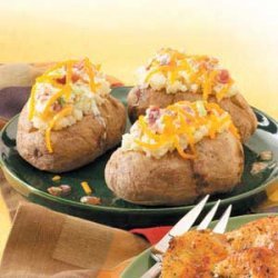 Baked Potatoes with Topping recipe