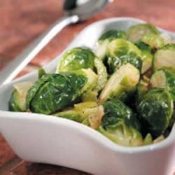Brussels Sprouts with Green Peppers recipe