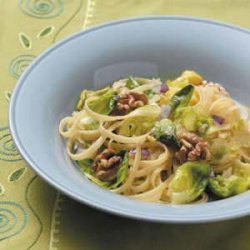 Fettuccine with Brussels Sprouts recipe