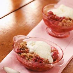 Raspberry Pear Crisp recipe
