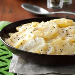 Cheesy Sliced Potatoes recipe