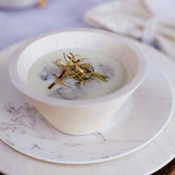 Oyster Soup with Frizzled Leeks recipe