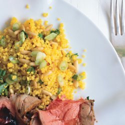 Saffron-Scented Couscous with Pine Nuts recipe