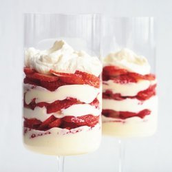 Lemon and White Chocolate Mousse Parfaits with Strawberries recipe