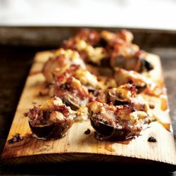 Planked Figs with Pancetta and Goat Cheese recipe