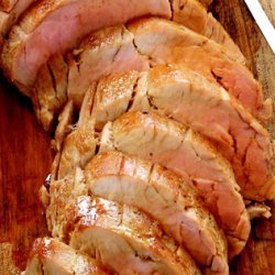 Roasted Pork Tenderloin with Butternut Squash Mash and Tarragon Gravy recipe