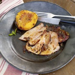 Glazed Pork Loin with Cilantro and Garlic recipe